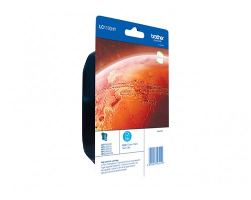 BROTHER LC-1100 inktcartridge cyaan high capacity 16ml 750 pagina s 1-pack