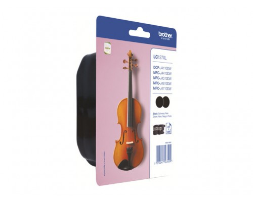BROTHER LC-127XLBKBP2DR Twin Pack Blistertintenset