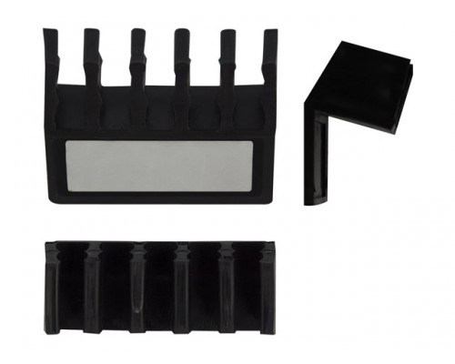 EWENT Desktop cable rack (2 x black)