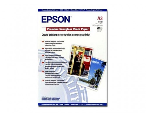 EPSON Premium semi gloss photo papier inktjet 251g&sol;m2 A3 20 sheets 1-pack