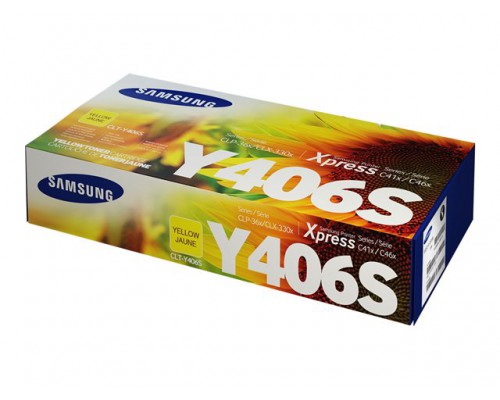 SAMSUNG CLT-Y406S&sol;ELS Yellow Toner Cartri