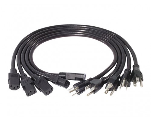 APC Power Cord Kit 5 ea C13 to 5-15P 0.6m