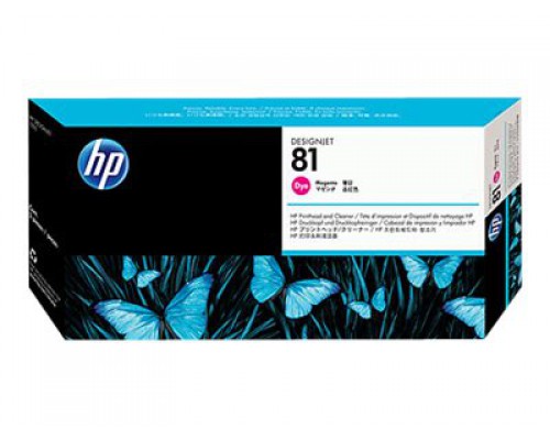 HP 81 originele printkop incl&period; reiniger magenta standard capacity 1-pack dye