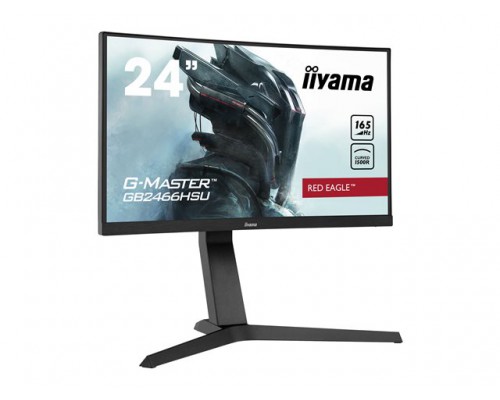 IIYAMA G-Master GB2466HSU-B1 24inch VA LED FHD Curved 16&colon;9 165Hz 250cd&sol;m2 1ms 2xHDMI DP 2x2W Audio