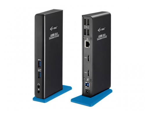 I-TEC USB 3&period;0&sol;USB-C Dual HDMI Docking Station 2x HDMI 1x GLAN 2x USB 3&period;0 4x USB 2&period;0 1x Audio 1x Mic