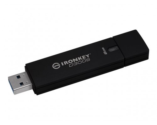 KINGSTON 8GB D300S AES 256 XTS Encrypted USB Drive