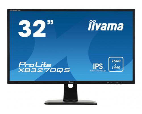 IIYAMA ProLite XB3270QS-B1 Display 32inch IPS Panel Technology monitor featuring WQHD resolution