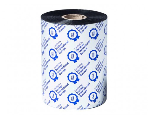 BROTHER Black ribbon standard wax/resin 110mm x 600m Sold in 6-pack