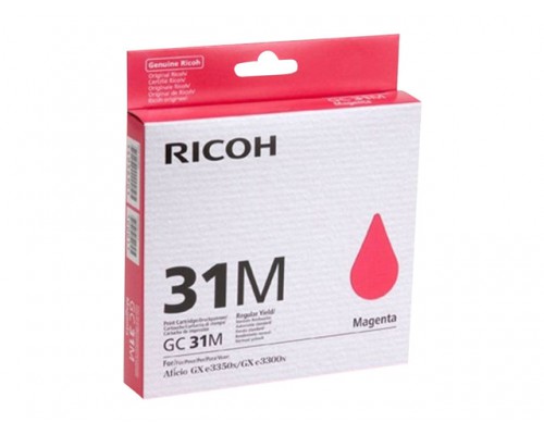 RICOH GC-31M gel cartridge magenta standard capacity 1&period;000 pagina s 1-pack