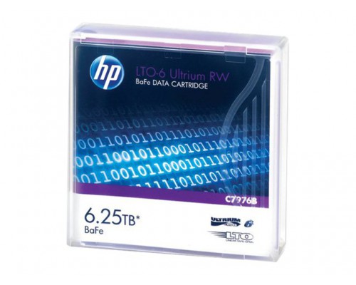 HPE LTO-6 Ultrium 6&period;25 TB BaFe RW Data Cartridge
