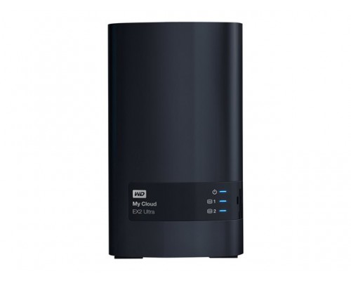 WD My Cloud EX2 Ultra NAS 24TB personal cloud stor. incl WD Red Drives 2-bay Dual Gigabit Ethernet 1.3GHz CPU DNLA RAID1 NAS RTL