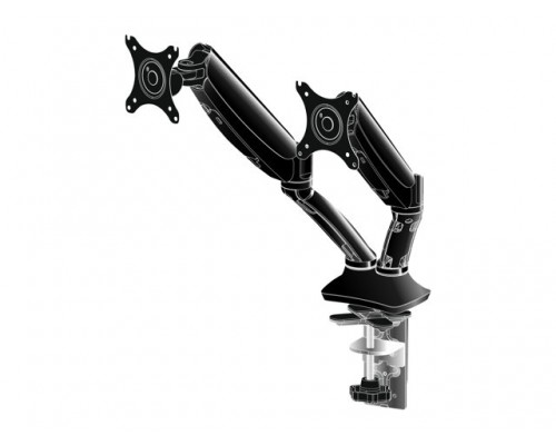 IIYAMA ACC Flexible desk mount with clamp or grommet for dual monitor 10i-27i height adj&period; gas spring size VESA 75x75&sol;100x100 1-5kg