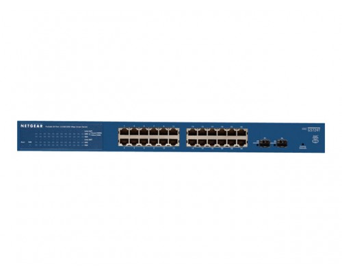 NETGEAR GS724T-400EUS ProSafe  - Switch - Managed - 24 x 10&sol;100&sol;1000 &plus; 2 x shared SFP - desktop