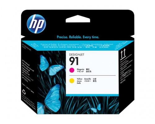 HP 91 originele printkop magenta en geel standard capacity 1-pack