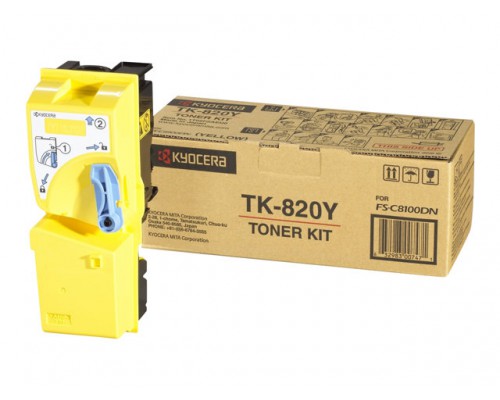 KYOCERA TK-820 tonercartridge geel standard capacity 7&period;000 paginas 1-pack