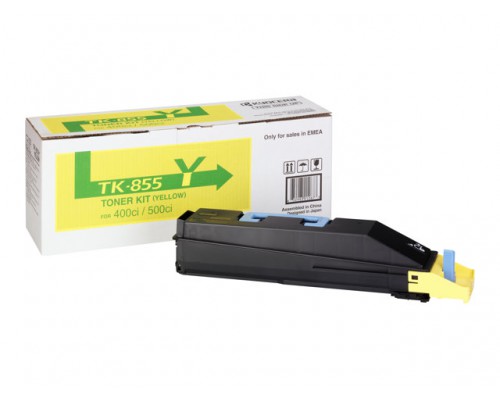 KYOCERA TK-855Y tonercartridge geel standard capacity 18&period;000 paginas 1-pack