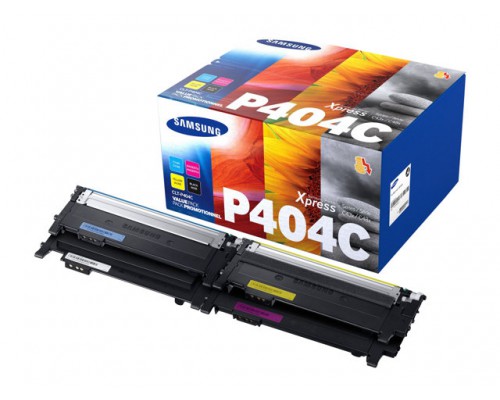 SAMSUNG CLT-P404C&sol;ELS 4-pk CYMK Toner Crt