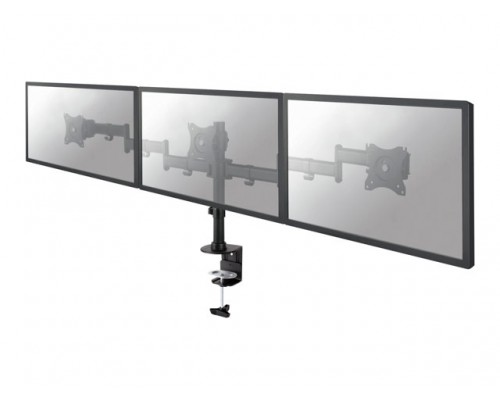 NEOMOUNTS BY NEWSTAR NeoMounts Flat Screen Desk mount 10-27inch clamp&sol;grommet 3 screens 24kg Black