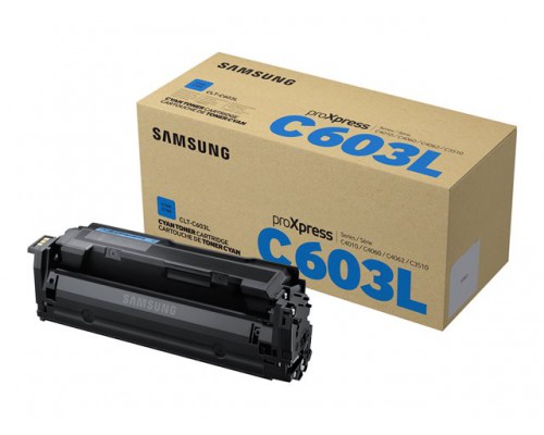 SAMSUNG CLT-C603L&sol;ELS High Yield Cyan Toner Cartridge
