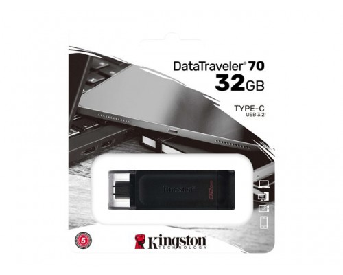 KINGSTON 32GB USB-C 3&period;2 Gen1 DataTraveler 70