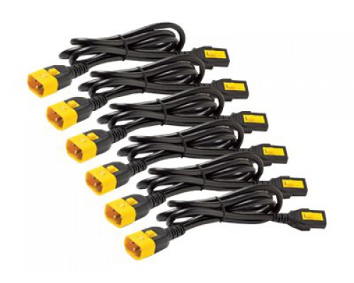 APC AP8704S-WW APC Power Cord Kit 6 ea Locking C13 to C14 1.2m