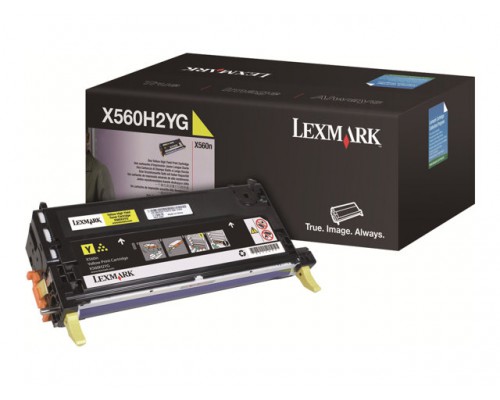 LEXMARK X560 tonercartridge geel high capacity 10&period;000 pagina s 1-pack