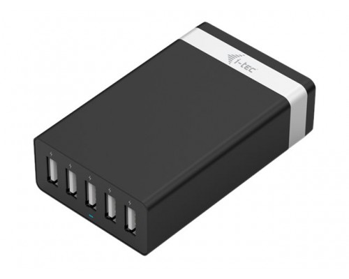 I-TEC USB Smart Charger 6x USB-A Port 52W also for iPad&sol;iPhone Samsung Telefone and Tablet-PCs