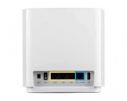 ASUS AX6600 Whole-Home Tri-band Mesh WiFi 6 System � Coverage up to 410 Sq. Meter/4.400 Sq. ft. 6.6Gbps WiFi 3 SSIDs XT8 W-2-PK