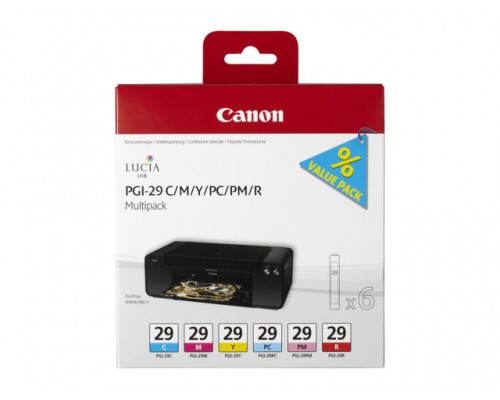 CANON PGI-29 CMY&sol;PC&sol;PM&sol;R inktcartridge kleur standard capacity multipack