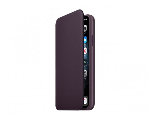 APPLE iPhone 11 Pro Max Leather Folio - Aubergine