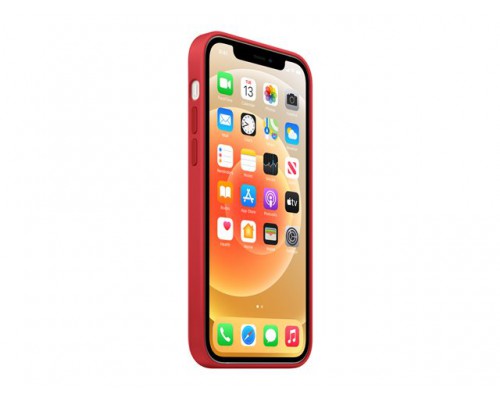 APPLE iPhone 12&sol;12 Pro Silicone Case with MagSafe - PRODUCT RED