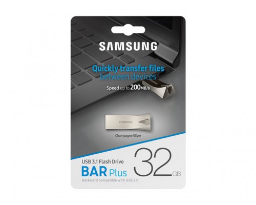 SAMSUNG BAR PLUS 32GB USB 3&period;1 Champagne Silver