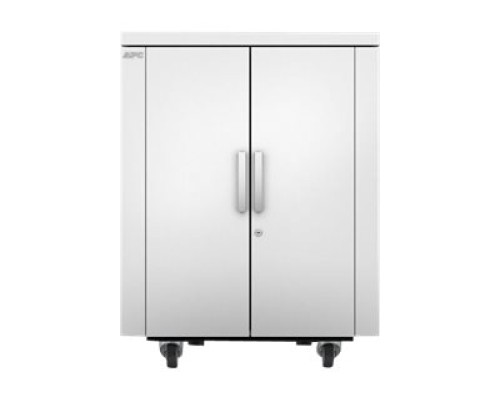 APC NetShelter CX 18U Secure Soundproof Server Room in a Box Enclosure Shock Packaging White