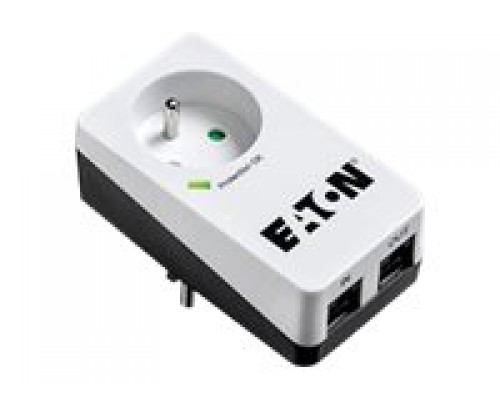 EATON Power Surge Socket 10A Protection Box 1 outlet FR with Tel &sol; Internet line protection USB