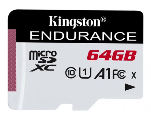 KINGSTON 64GB microSDXC Endurance 95R&sol;45W C10 A1 UHS-I Card Only