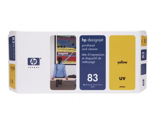HP 83 originele printkop incl&period; reiniger geel standard capacity 680ml multipack en uv