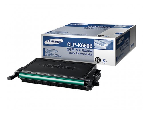SAMSUNG CLP-K660B&sol;ELS High Yield Black Toner Cartridge