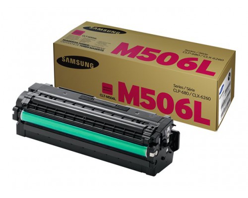 SAMSUNG CLT-M506L&sol;ELS High Yield Magenta Toner Cartridge