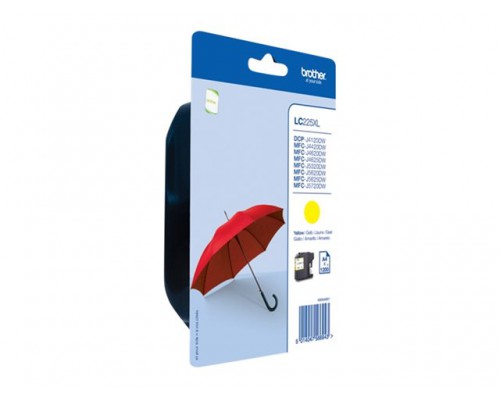 BROTHER LC-225XL inktcartridge geel high capacity 1200 paginas 1-pack
