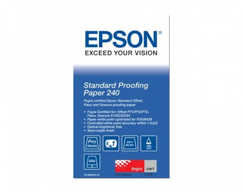EPSON S045114 Standard proofing paper inktjet 240g&sol;m2 1118mm x 30&period;5m 1 rol 1-pack