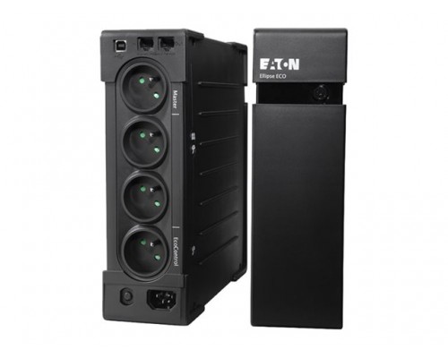 Eaton UPS Ellipse ECO 650 USB FR&lpar;rack&sol;tower&rpar; - AC 230 V - 400 Watt - 650 VA - USB - French 4 Output - 2U - 19inch