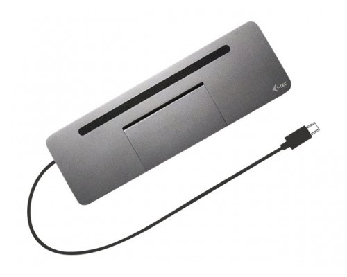 I-TEC USB-C Metal 4K 3xDisplay DS 1xHDMI 1xVGA 1xDP 1xSD+1x microSD Cardreader 1xGLAN 1x3.5mm Audio 2xUSB 3.0 2xUSB 2.0 1xUSB-C PD