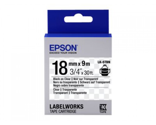 EPSON LK-5TBN Transparent Noir/Transpare