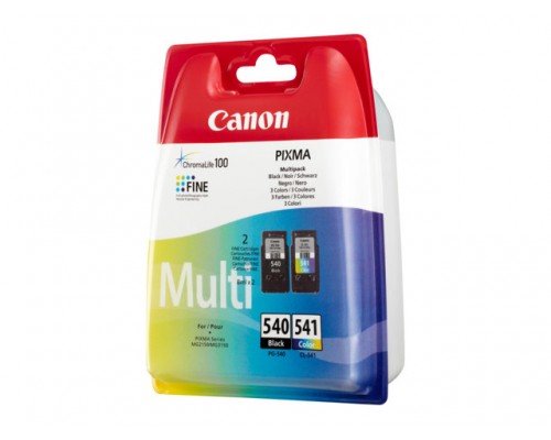 CANON PG-540 &sol; CL-541 inktcartridge zwart en kleur standard capacity combopack blister zonder alarm