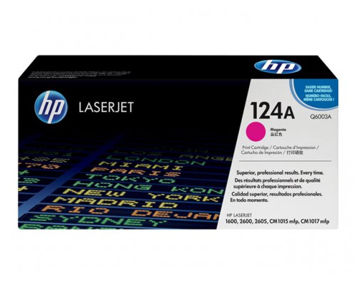 HP 124A Colour LaserJet originele toner cartridge magenta standard capacity 2&period;000 pagina s 1-pack