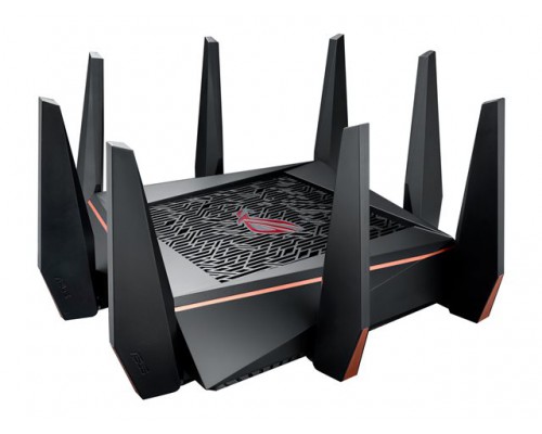ASUS ROG Rapture GT-AC5300 Tri-band 4x4 Gaming Wi-Fi Router with 8-port Gigabit Gamers Private Network Game ports Game boost