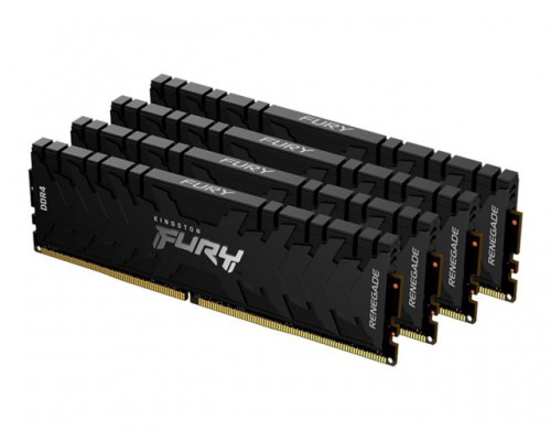 KINGSTON 64GB&nbsp;2666MHz DDR4 CL13&nbsp;DIMM Kit of&nbsp;4&nbsp;1Gx8 FURY&nbsp;Renegade&nbsp;Black