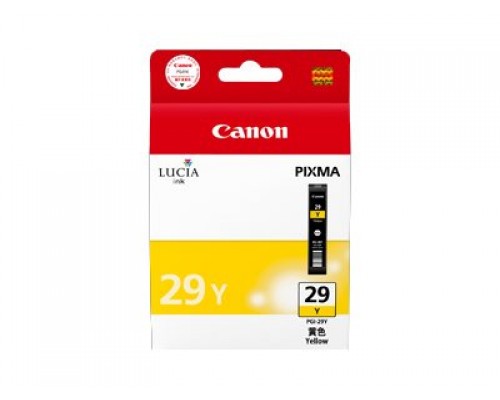 CANON PGI-29 Y inktcartridge geel standard capacity 1&period;420 pictures 1-pack