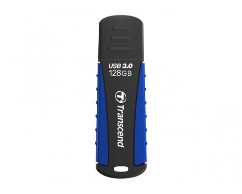 TRANSCEND JetFlash 810 128GB USB3&period;0 USB stick Blauw Resistant to shock&sol;water&sol;dust&sol;scratches - Meets US military drop-test