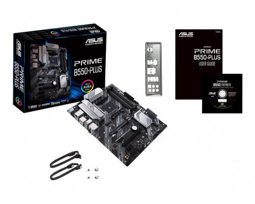ASUS PRIME B550-PLUS AMD AM4 Socket ATX DDR4 3rd Gen AMD Ryzen Dual M.2 PCIe 4.0 1 Gb Ethernet USB 3.2 Gen 2 Type-A and Type-C